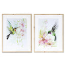Melrose Framed Hummingbird Print Wall Decor, Wood