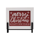 Melrose Merry Christmas/Happy New Year Sign 8.5"L