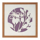 Melrose Framed Floral Wall Art Under Glass, Modern, Wood, Plastic
