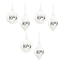 Melrose Frosted Glass Joy Ornament (Set of 6)