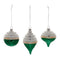 Two-Tone Tiered Glass Ornament (Set of 12)