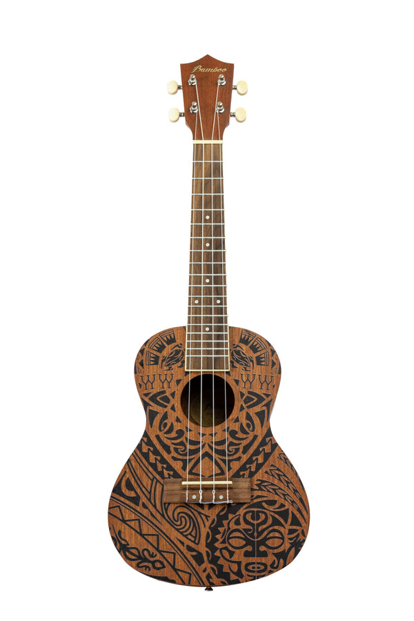 Bamboo U23 California 23" Concert Ukulele – Cultural Design w/ Gig Bag
