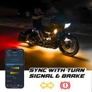 XKGlow XKmax RGB+W addressable Motorcycle Underglow App Control L - MX-MOTO-MINI