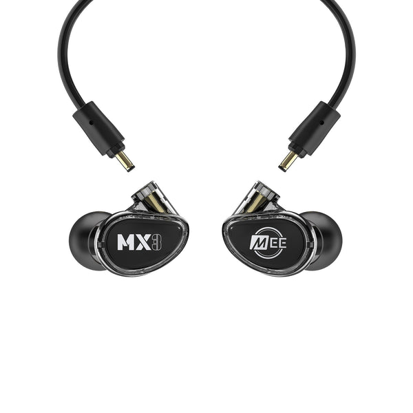 MEE Audio MX3 PRO Triple‑Driver Hybrid IEM Earphones - Smoke - EP‑MX3PRO‑BK