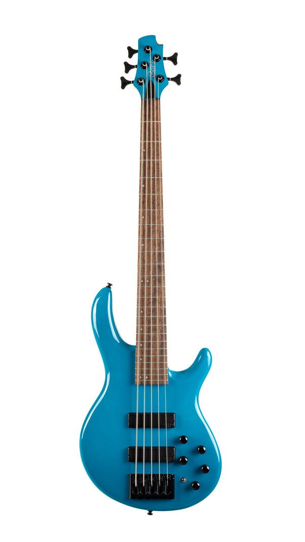 Cort Artisan Series C5 Deluxe 5 String Bass Guitar - Candy Blue