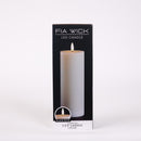 Melrose FIA Wick Ivory Pillar Candle (Set of 2)
