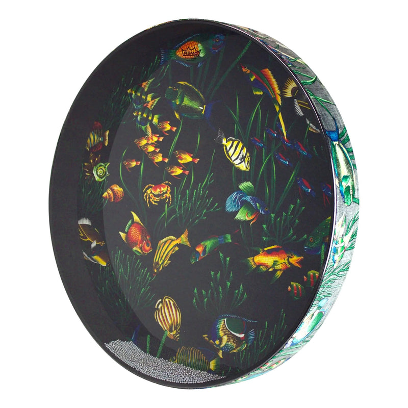 Remo 22" Ocean Drum w/ 2.5" Depth - Fish Graphic – ET-0222-10