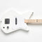 Loog Pro Electric 3‑String Kids Guitar - White - LGPROEW