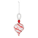 Swirled Glass Drop Ornament (Set of 6)