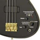 Aria Pro II SB-1000-BK Electric Bass - Black w/ Deluxe Gig Bag