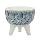 Melrose Geometric Leaf Planter with Legs Set of 2 Planter