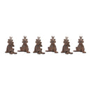 Melrose Royal Sitting Frog Figurine (Set of 6)