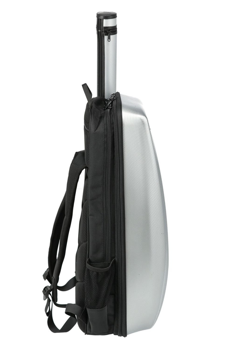 GEWA Space Bag Violin 4/4 - 3/4 Size Backpack - w/ Bow Case - Glacier Silver