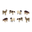 Rustic Farm Animal Figurine (Set of 8)