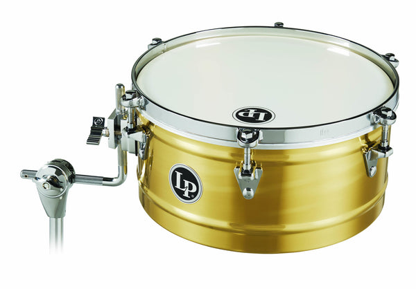 Latin Percussion LP6513-B 13" Single Brass Timbale with Mount