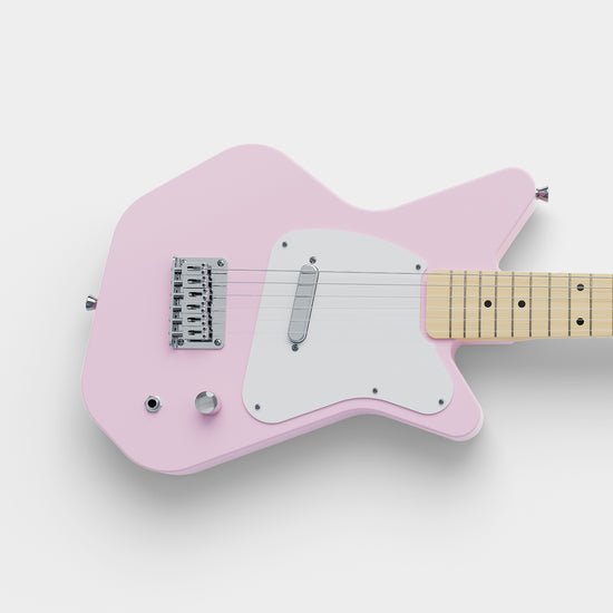 Loog Pro VI Electric Short‑Scale 6‑String Kids Guitar – LGPROVIEM – Pink