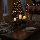 Melrose Mixed Pine Candle Holder Centerpiece 32"L