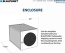 Blaupunkt BPW-HX120D 12" 1000W Dual Voice Coil Car Subwoofer