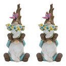 Melrose Tree Trunk Gnome Stack (Set of 2)
