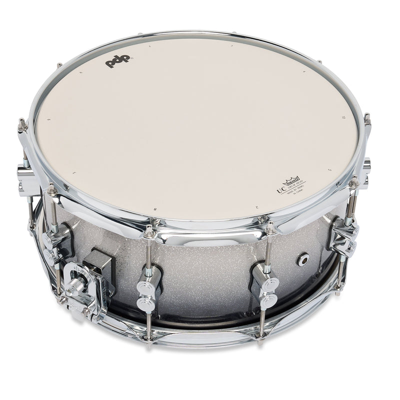 PDP Concept Maple 6.5x14 Snare - Silver to Black Fade Lacquer - PDCM6514SSSB
