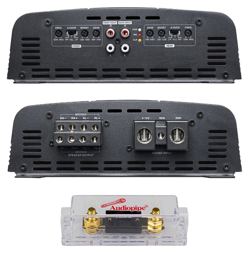 Audiopipe 4-Channel Class-D Amplifier 2000W RMS APHF-500.4D-H2