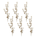 Melrose Snowy Glittered Pinecone Spray (Set of 6)