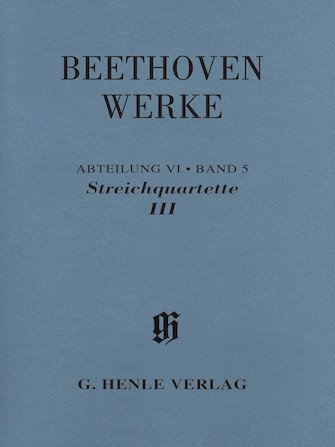 Beethoven String Quartets III, Complete Edition, Series 6 Vol. 5, Set of Parts