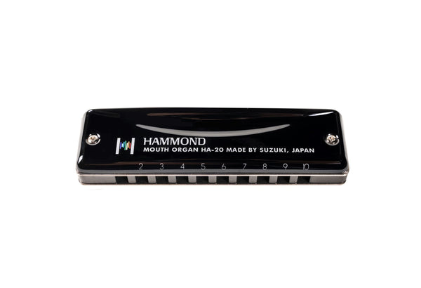 Suzuki Promaster Hammond 10 Hole Diatonic Harmonica Key F# - HA-20-F#
