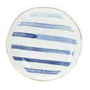 Melrose Coastal Tie-Dye Design Ceramic Plate (Set of 4)