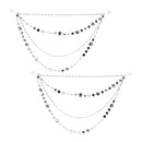 Melrose Jewel Bead and Chain Link Garland (Set of 2)