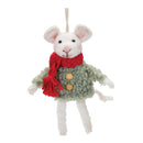 Winter Mouse Ornament (Set of 6)