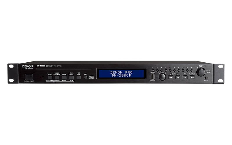 Denon Professional DN-500CB Rackmount CD/Media Player w/ Bluetooth, USB,& AUX