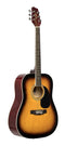 Stagg Dreadnought Acoustic Guitar - Sunburst - SA20D SNB - New Open Box