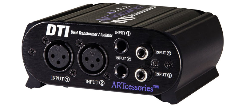 ART DTI Dual Transformer Isolator DI Box Passive Stereo Hum Eliminator