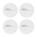 Melrose Stoneware Three French Hens Holiday Plate (Set of 4)