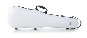 GEWA PURE 1.8 Shaped Violin Case - Polycarbonate Shell - White - New Open Box