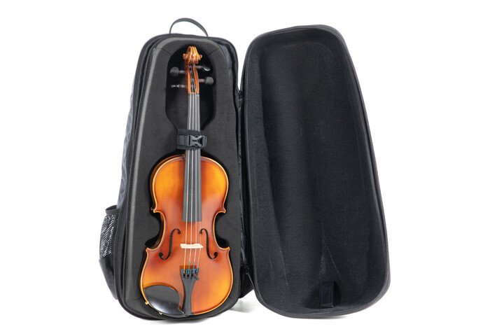 GEWA Space Bag 1/2-1/4 Size Violin Backpack with Bow Case - Titanium