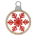 Metal Snowflake with Oranment Frame (Set of 6)