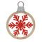 Metal Snowflake with Oranment Frame (Set of 6)