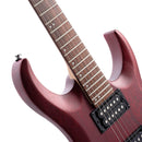 Cort X100 X Series Electric Guitar Open Pore Black Cherry X100OPBC