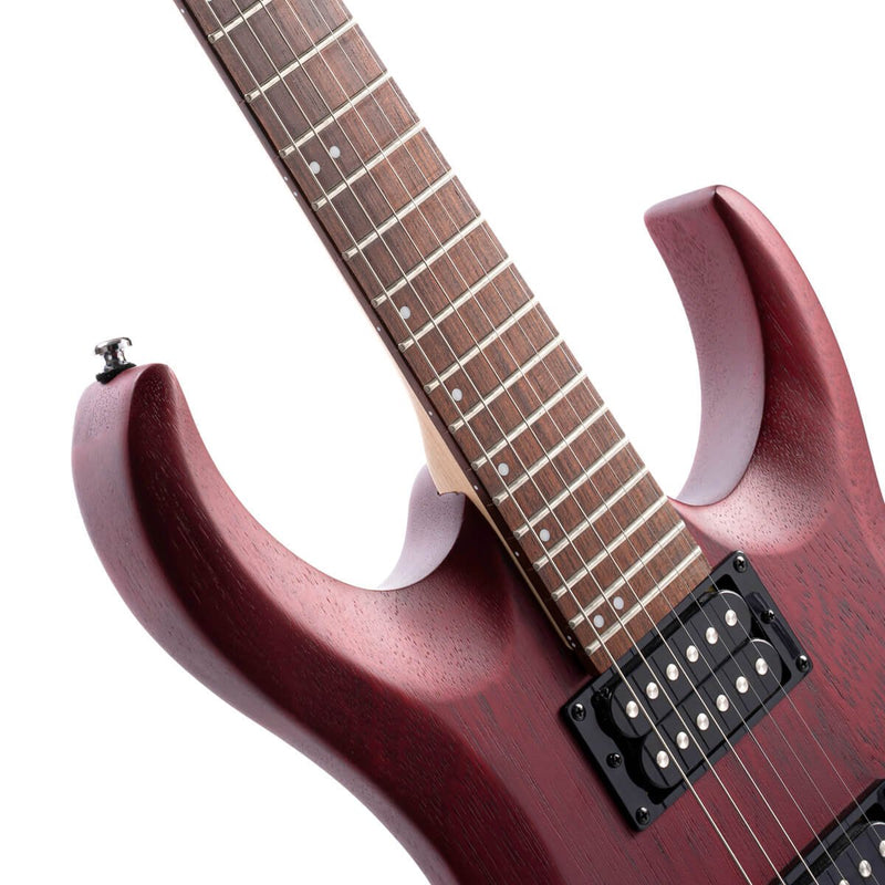 Cort X100 X Series Electric Guitar Open Pore Black Cherry X100OPBC