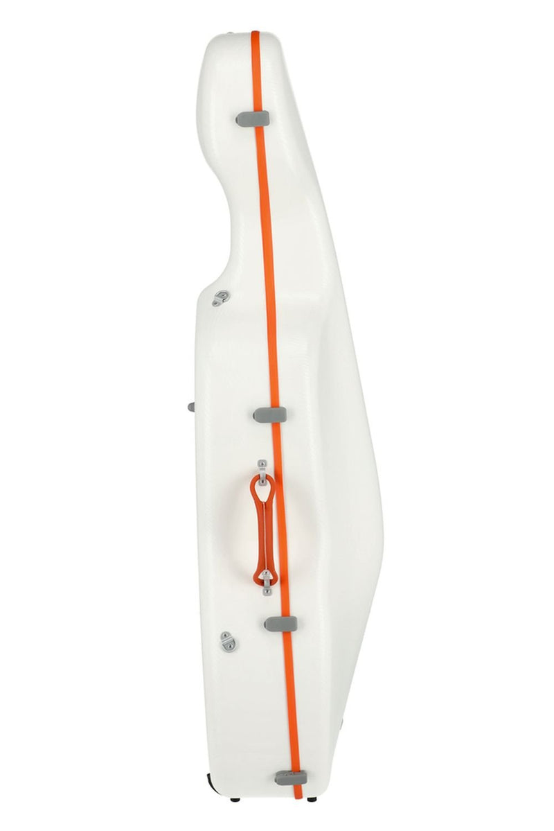 PURE By GEWA Polycarbonate Cello Case - White/Orange