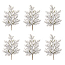 Melrose Flocked Pine Spray (Set of 6)