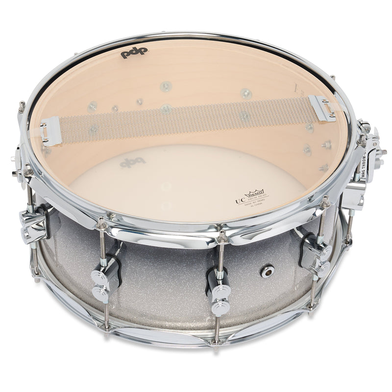 PDP Concept Maple 6.5x14 Snare - Silver to Black Fade Lacquer - PDCM6514SSSB
