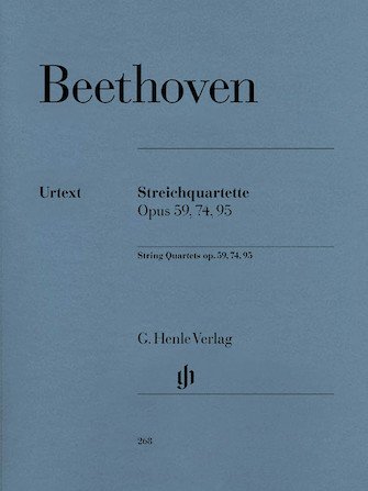 Beethoven String Quartets Op. 59, 74, 95 Sheet Music – Set of Parts