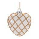 Jeweled Glass Heart Ornament (Set of 12)