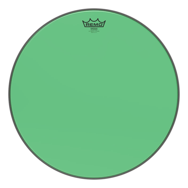 Remo Emperor Colortone Green 18" Tom Drumhead - BE-0318-CT-GN