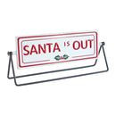 Melrose Reversible Christmas Sentiment Metal Table Sign (Set of 2)
