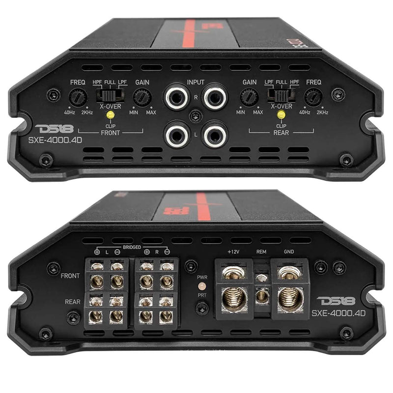 DS18 SXE-4000.4D/BK 4-Channel 1720W RMS Amplifier - Black