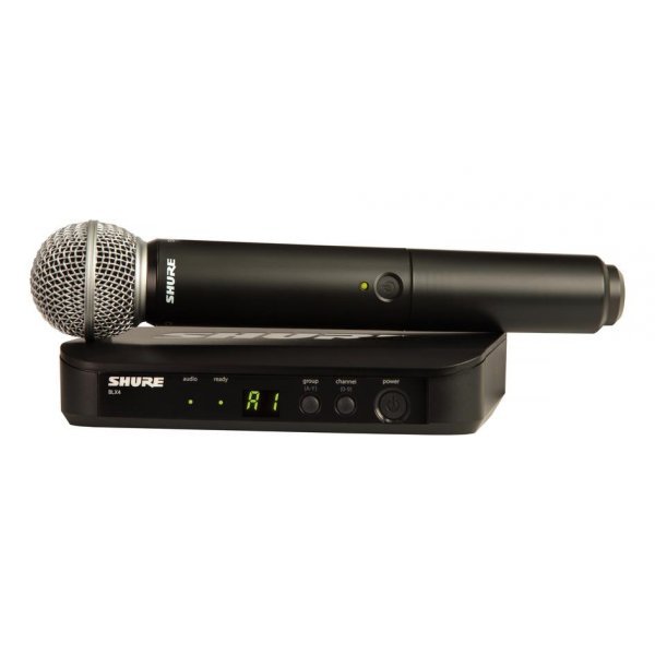 Shure BLX24/SM58‑H10 Wireless Vocal System – BLX4 Receiver & SM58 Handheld